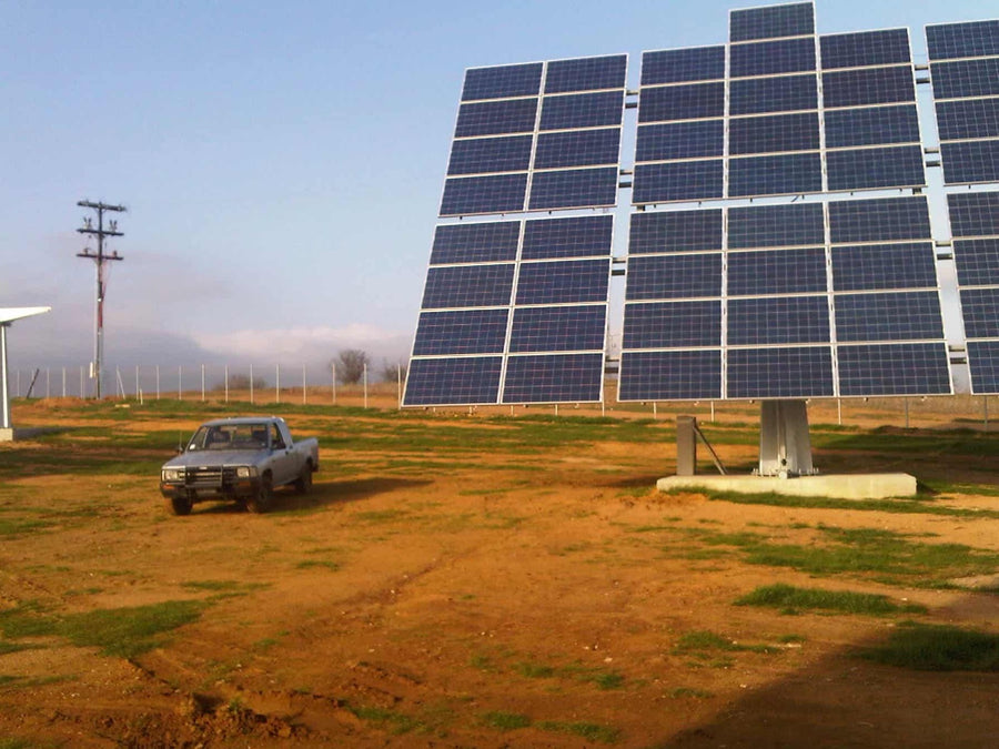 150kW photovoltaic park on dual axis trackers
